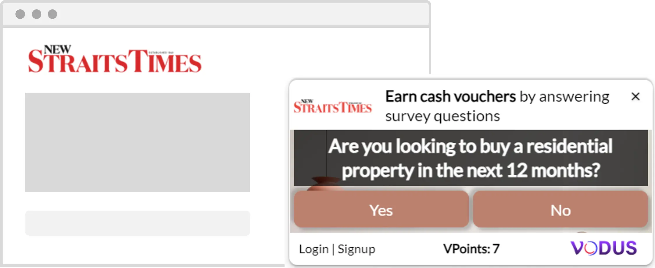 Show one question to online content consumers